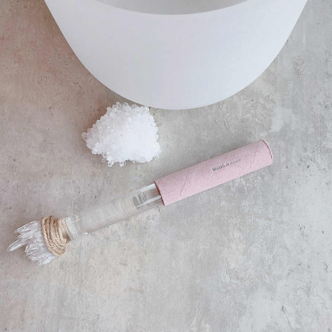 TIBETAN CRYSTAL QUARTZ CLUSTER MALLET