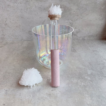 TIBETAN CRYSTAL QUARTZ CLUSTER MALLET