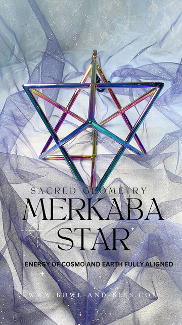 MERKABA CRYSTAL x TITANIUM SINGING STAR - Bowl & Bees