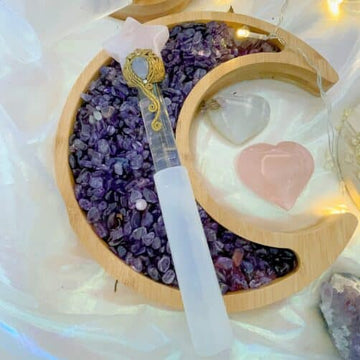 STAR ROSE QUARTZ MALLET