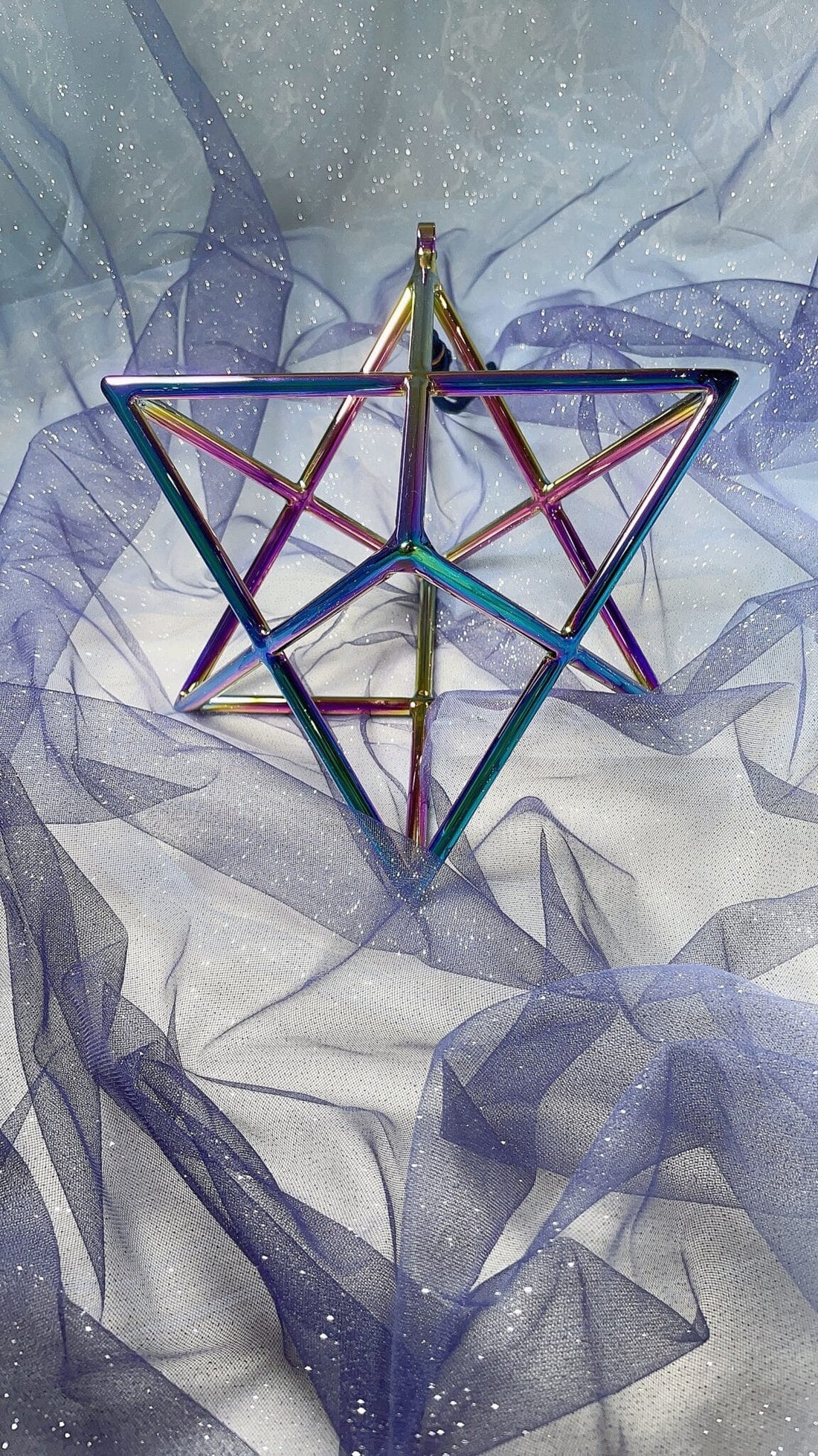 MERKABA CRYSTAL x TITANIUM SINGING STAR