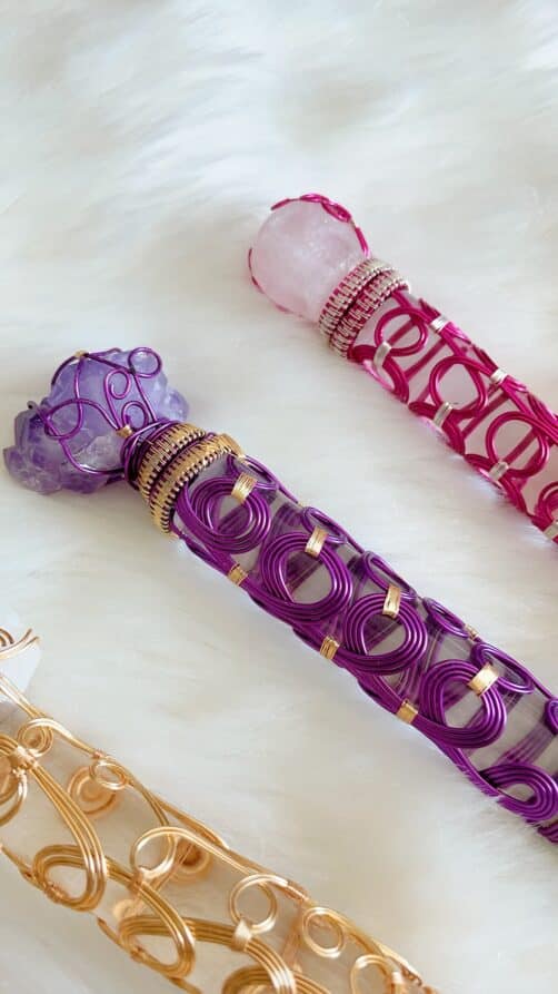 AMETHYST FLOWER WIRE WRAPPED