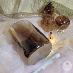 Dark Smoky Quartz Soul Bowl | Quartz Sound Bowl | Dark Quartz Soul Bowl | Quartz Sound Bowl Set | Quartz Singing Bowl Set